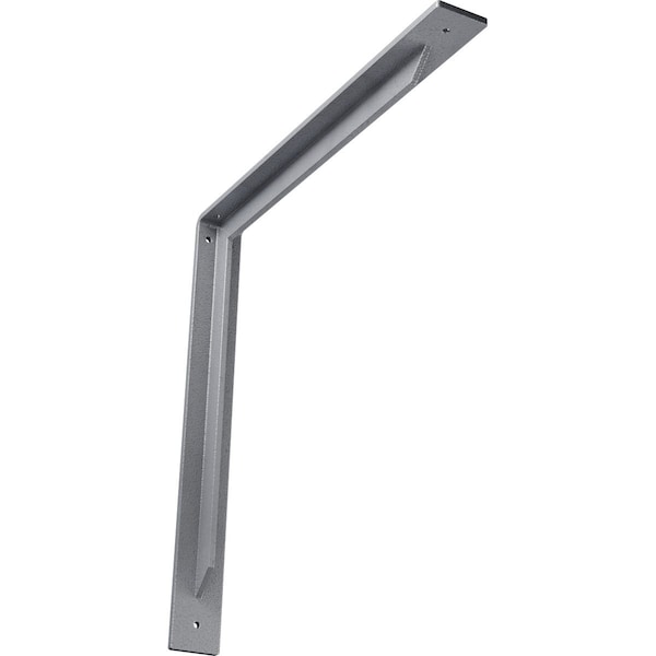Ekena Millwork Stockport Steel Bracket, Hammered Light Blue 2"W x 18"D x 18"H BKTM02X18X18STHLB - main